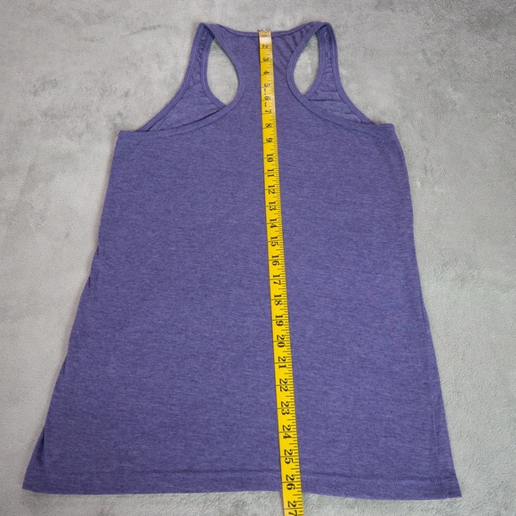 Women’s Medium Purple Trump American Flag Racerback Tank Top Patriotic USA Shirt - Picture 11 of 11